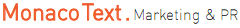 MonacoText. Marketing & PR